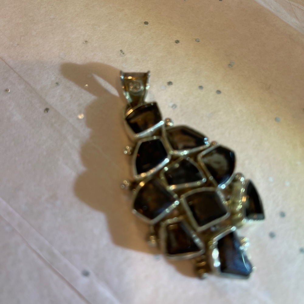Smokey Stone Pendant - NWOT - Picture 3 of 4